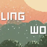 Falling words — значок